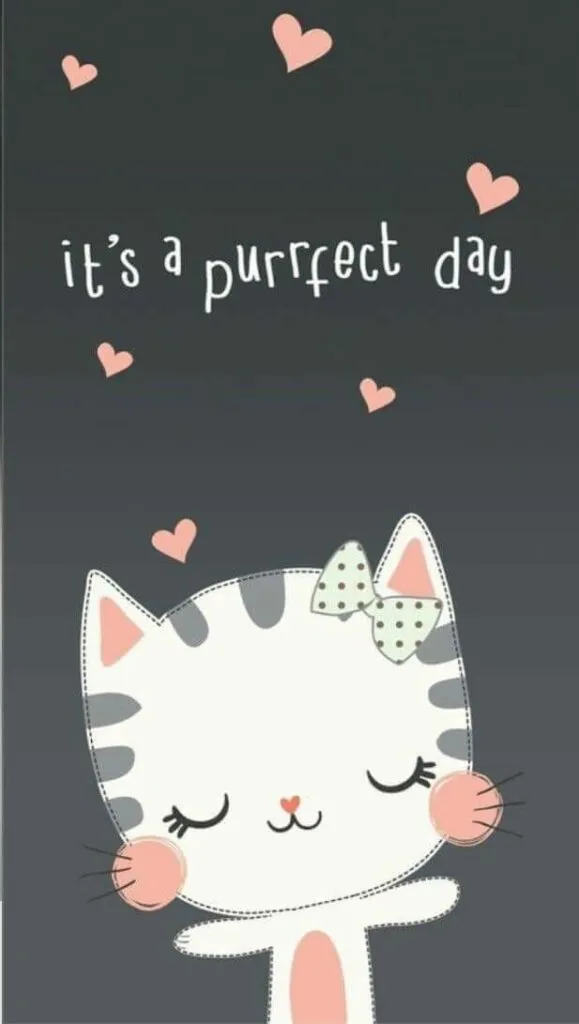 Gambar Kartun Kucing Lucu Untuk Wallpaper HP