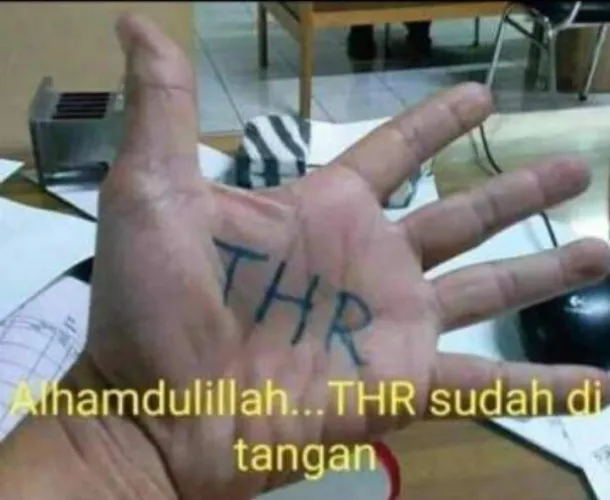 Gambar Lucu THR Sudah Dekat