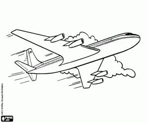 Kumpulan Gambar Pesawat Untuk Mewarnai Terbagus dan Terlengkap 18 Gambar Pesawat Untuk Mewarnai