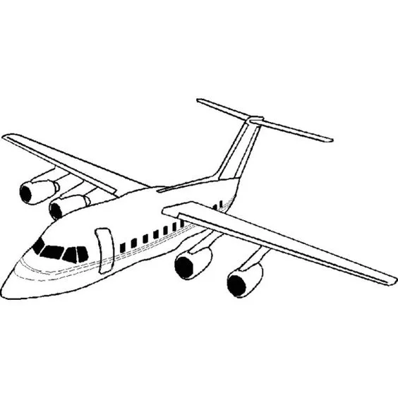 Kumpulan Gambar Pesawat Untuk Mewarnai Terbagus dan Terlengkap 5 Gambar Pesawat Untuk Mewarnai