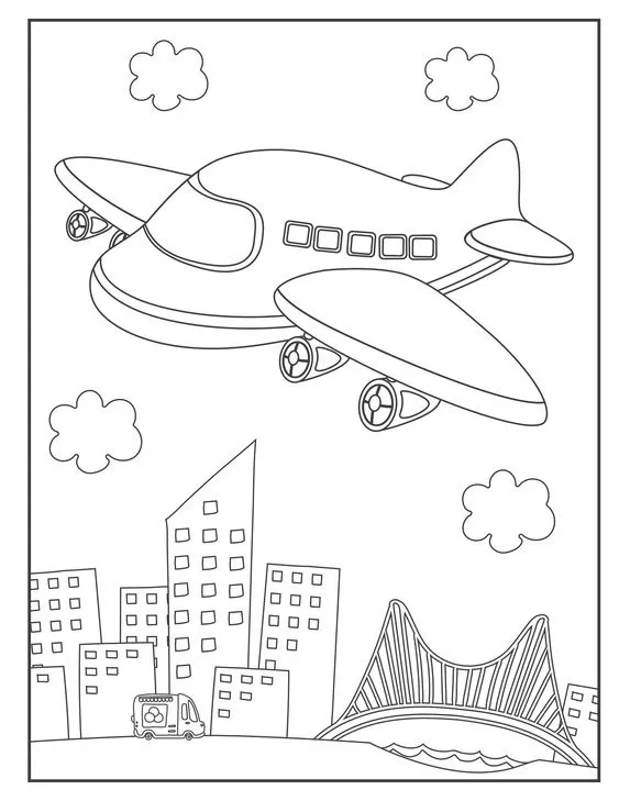 Kumpulan Gambar Pesawat Untuk Mewarnai Terbagus dan Terlengkap 10 Gambar Pesawat Untuk Mewarnai