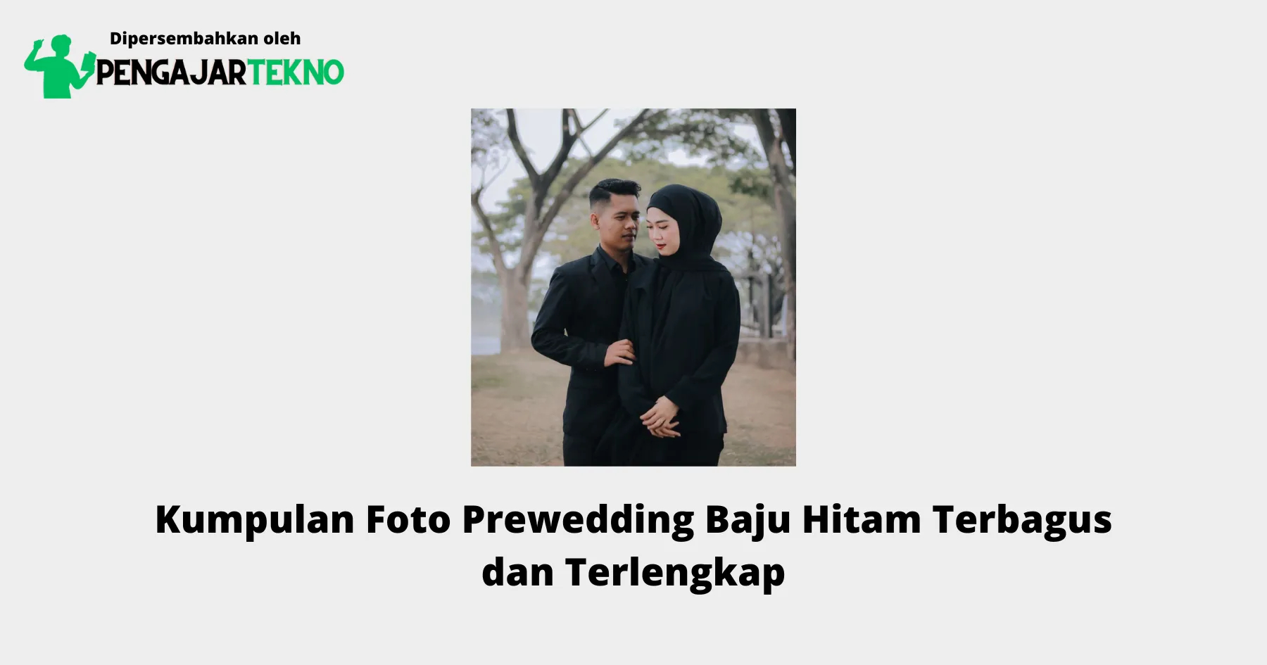 Foto Prewedding Baju Hitam