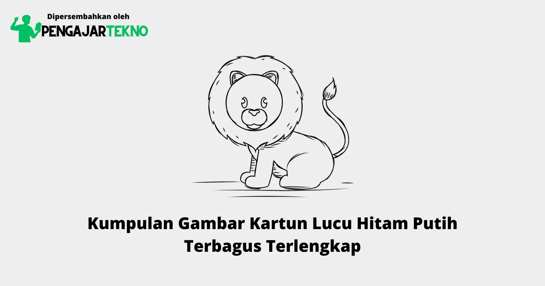 Gambar Kartun Lucu Hitam Putih