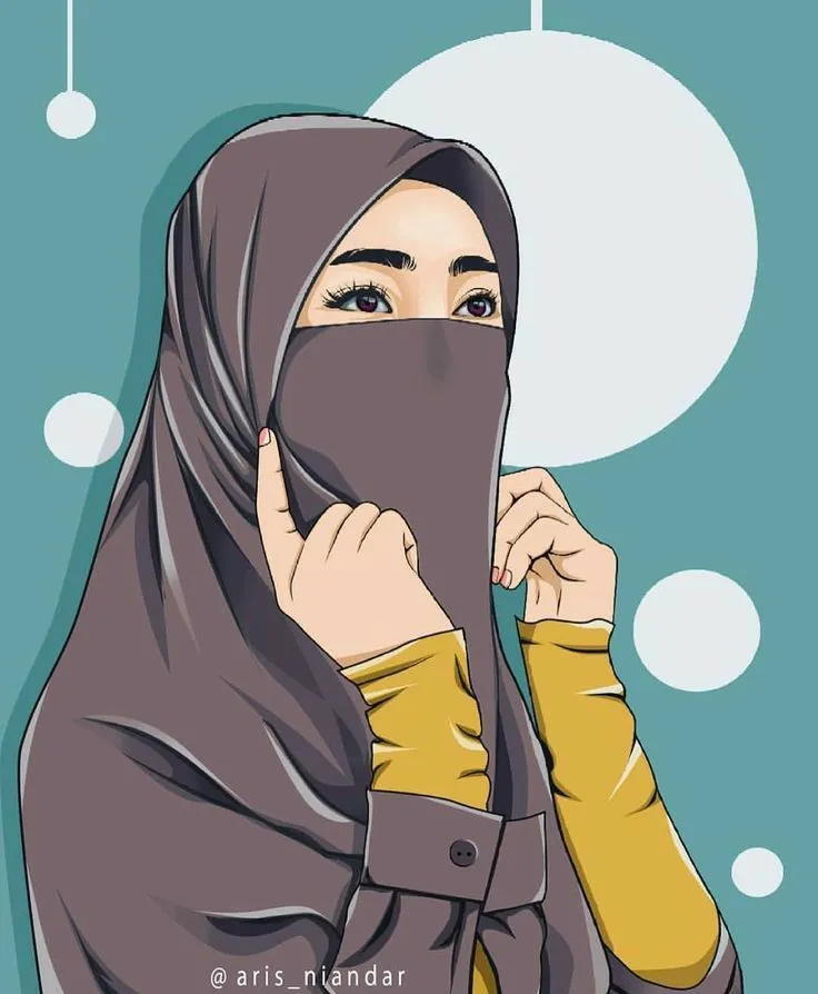 Kumpulan Foto Ukhti Bercadar Kartun Terbagus dan Terlengkap 26 Foto Ukhti Bercadar Kartun