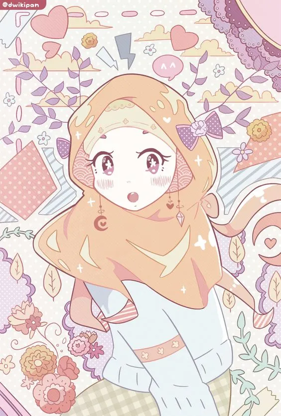Kumpulan Gambar Anime Hijab Imut Terbagus dan Terlengkap 18 Gambar Anime Hijab Imut