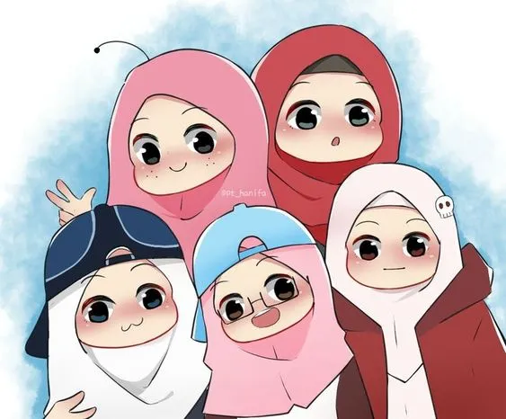 Kumpulan Gambar Anime Hijab Imut Terbagus dan Terlengkap 5 Gambar Anime Hijab Imut