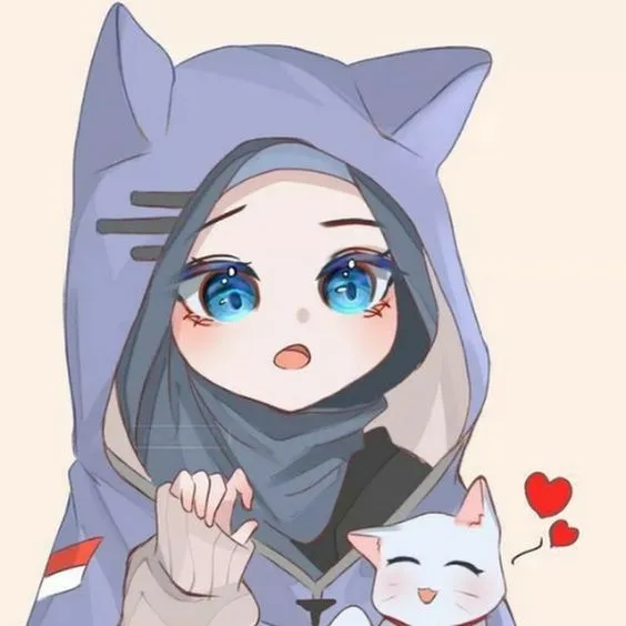 Kumpulan Gambar Anime Hijab Imut Terbagus dan Terlengkap 2 Gambar Anime Hijab Imut