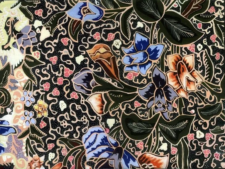 Kumpulan Gambar Batik Flora Menarik Terbagus dan Terlengkap 6 Gambar Batik Flora