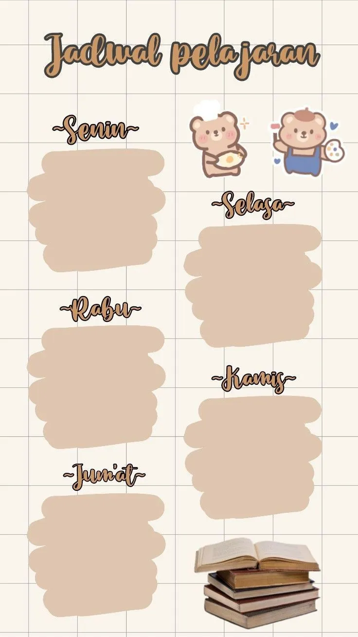 Kumpulan Gambar Jadwal Pelajaran Terbagus dan Terlengkap 21 Gambar Jadwal Pelajaran