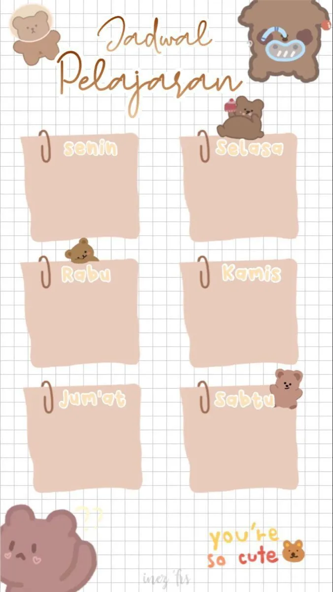 Kumpulan Gambar Jadwal Pelajaran Terbagus dan Terlengkap 17 Gambar Jadwal Pelajaran