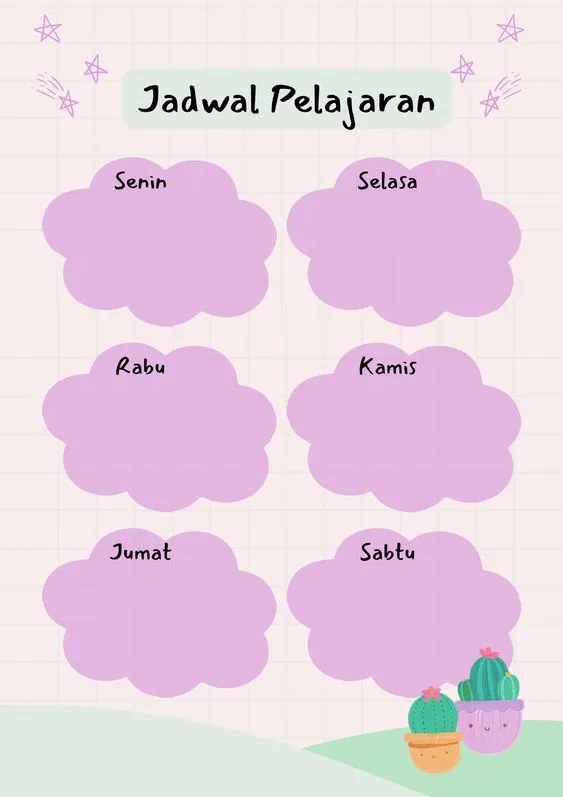 Kumpulan Gambar Jadwal Pelajaran Terbagus dan Terlengkap 16 Gambar Jadwal Pelajaran