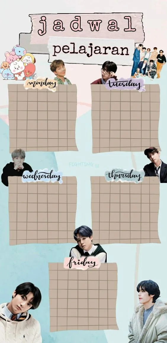 Kumpulan Gambar Jadwal Pelajaran Terbagus dan Terlengkap 14 Gambar Jadwal Pelajaran