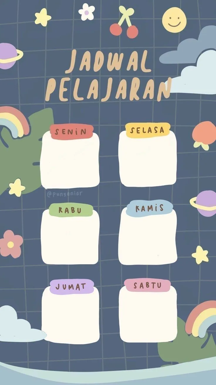 Kumpulan Gambar Jadwal Pelajaran Terbagus dan Terlengkap 24 Gambar Jadwal Pelajaran