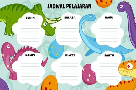 Kumpulan Gambar Jadwal Pelajaran Terbagus dan Terlengkap 23 Gambar Jadwal Pelajaran
