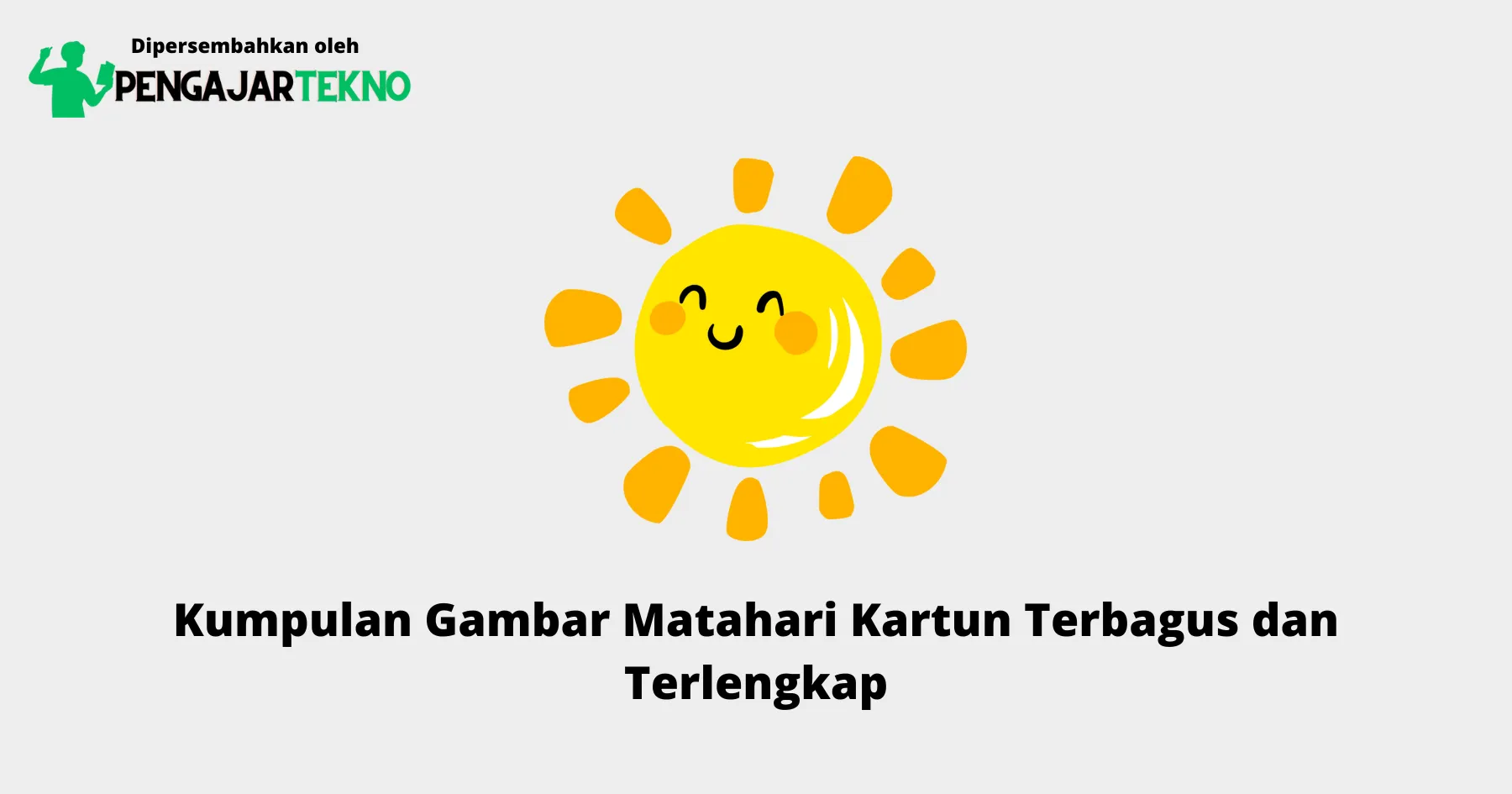 Gambar Matahari Kartun