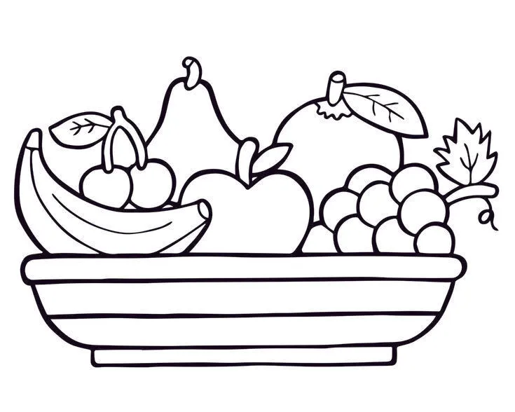 Kumpulan Gambar Mewarnai Buah Terbagus dan Terlengkap 3 Gambar Mewarnai Buah