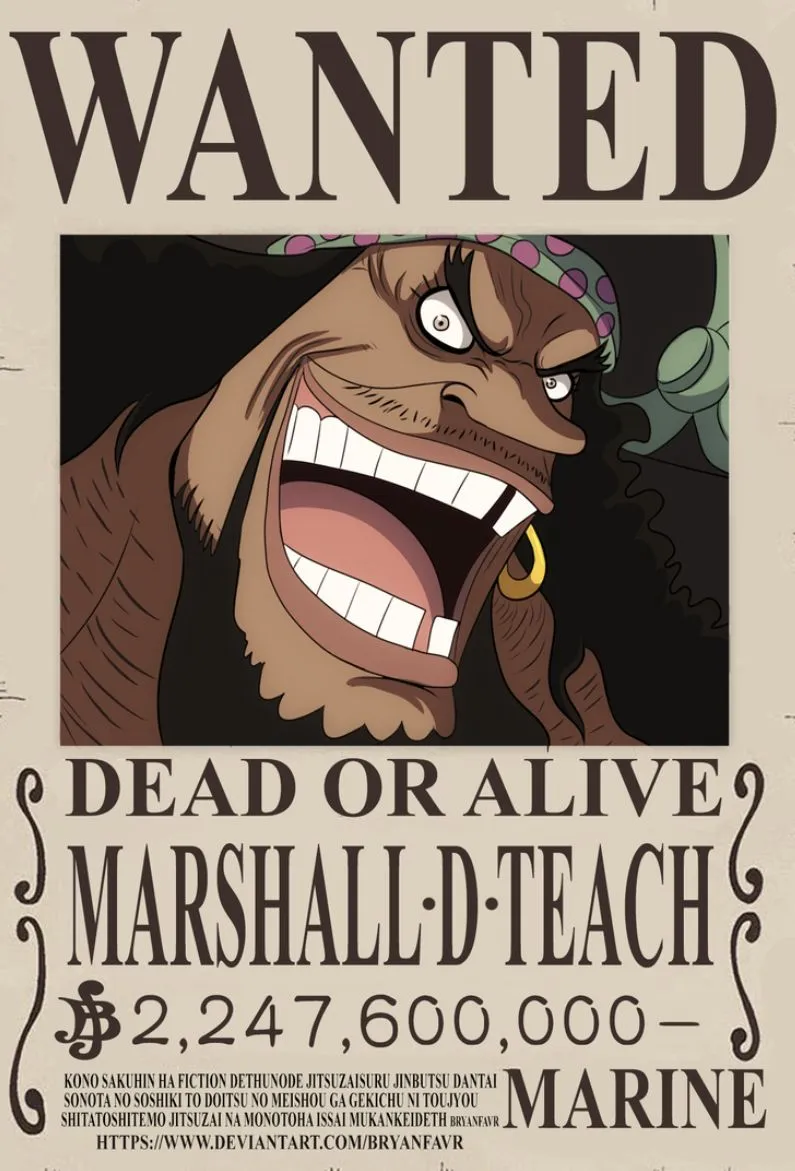 Kumpulan Poster One Piece Wanted Keren Terbagus dan Terlengkap 14 Poster One Piece Wanted