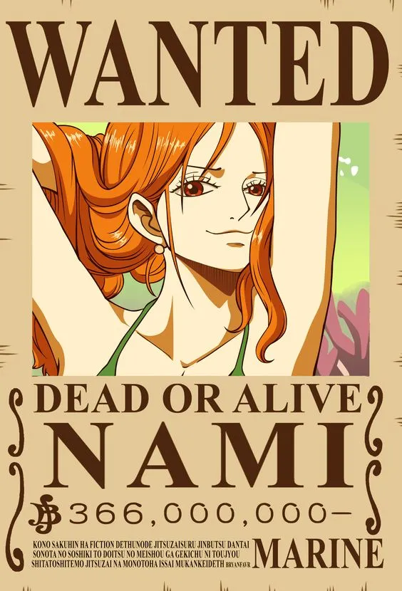Kumpulan Poster One Piece Wanted Keren Terbagus dan Terlengkap 12 Poster One Piece Wanted