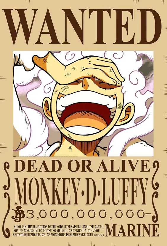 Kumpulan Poster One Piece Wanted Keren Terbagus dan Terlengkap 6 Poster One Piece Wanted