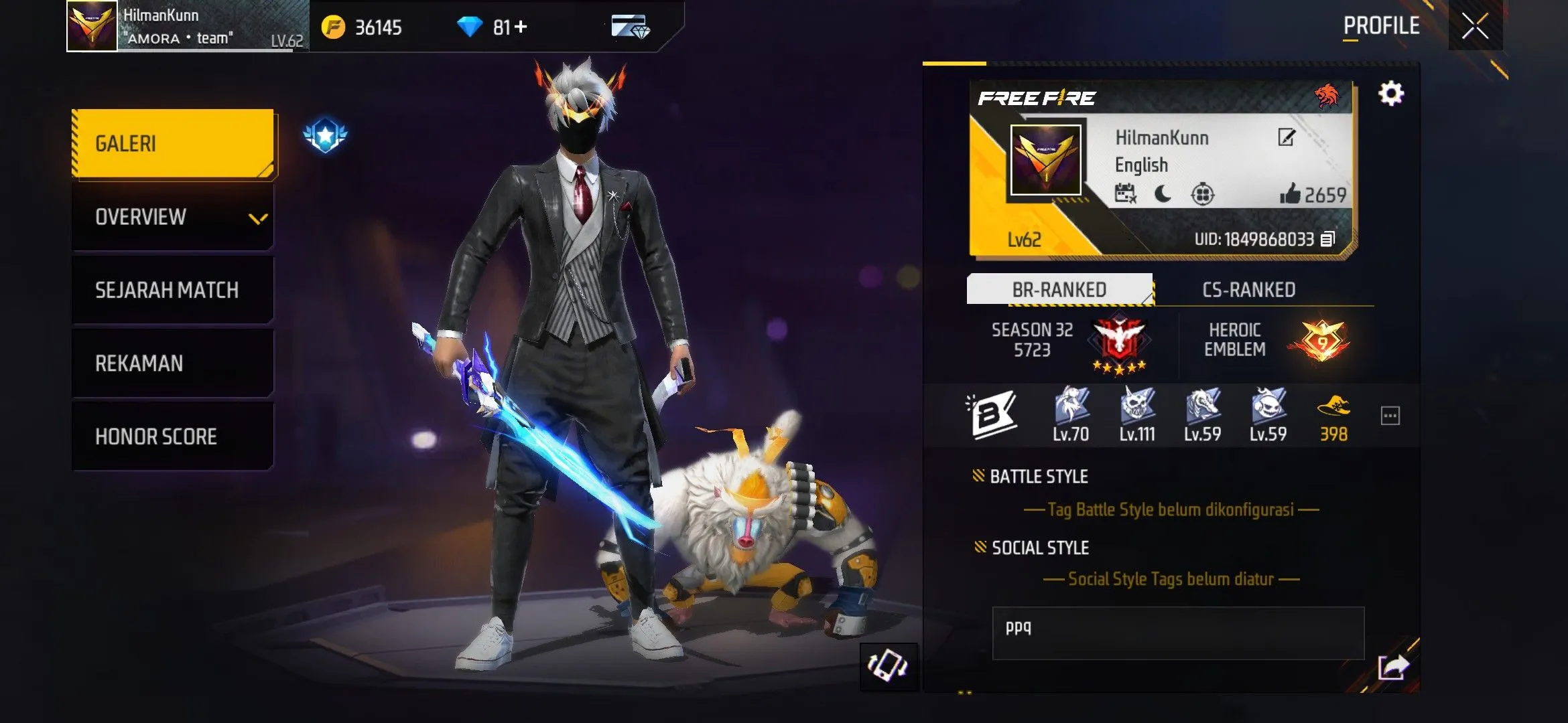 Kumpulan Foto Akun FF Sultan Paling Keren dan Terlengkap 22 Foto Akun FF Sultan