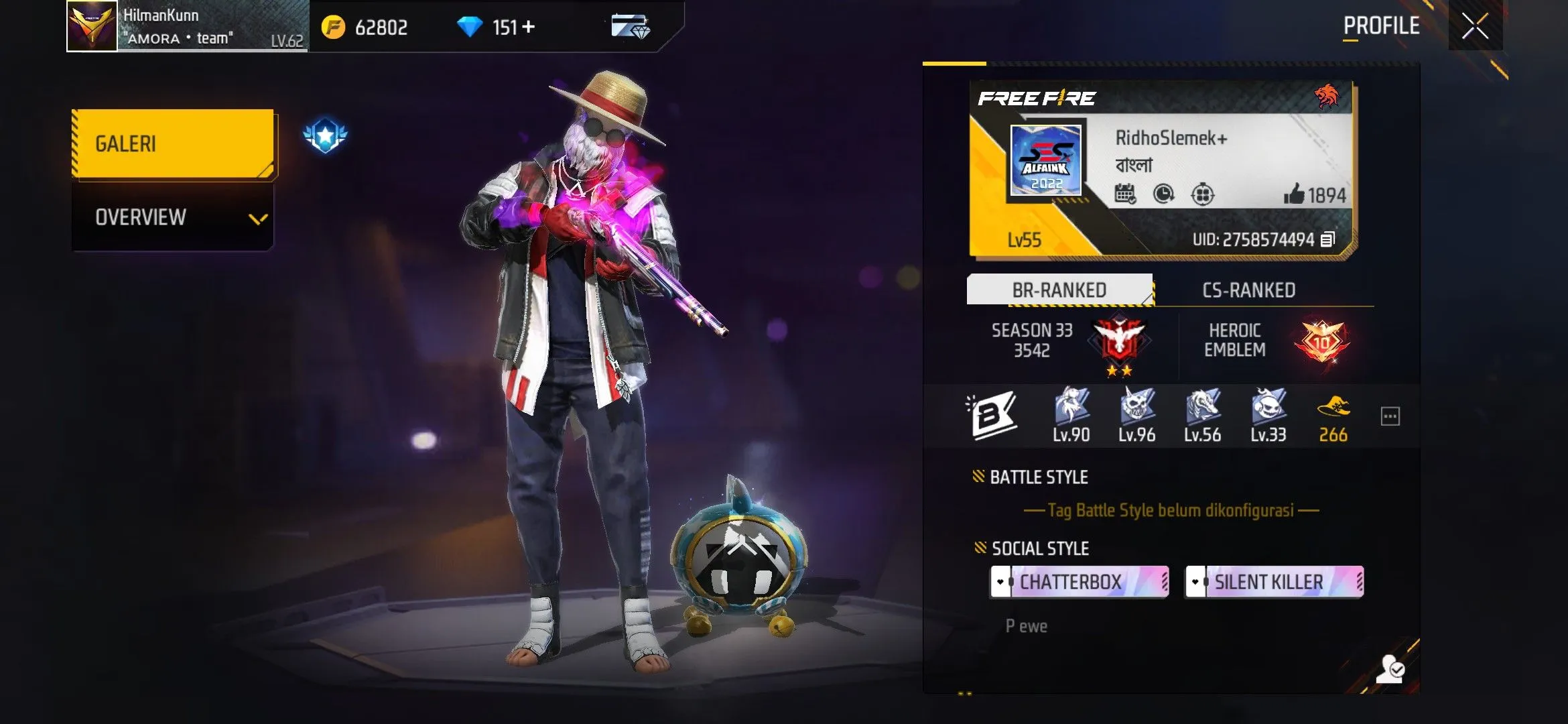 Kumpulan Foto Akun FF Sultan Paling Keren dan Terlengkap 15 Foto Akun FF Sultan