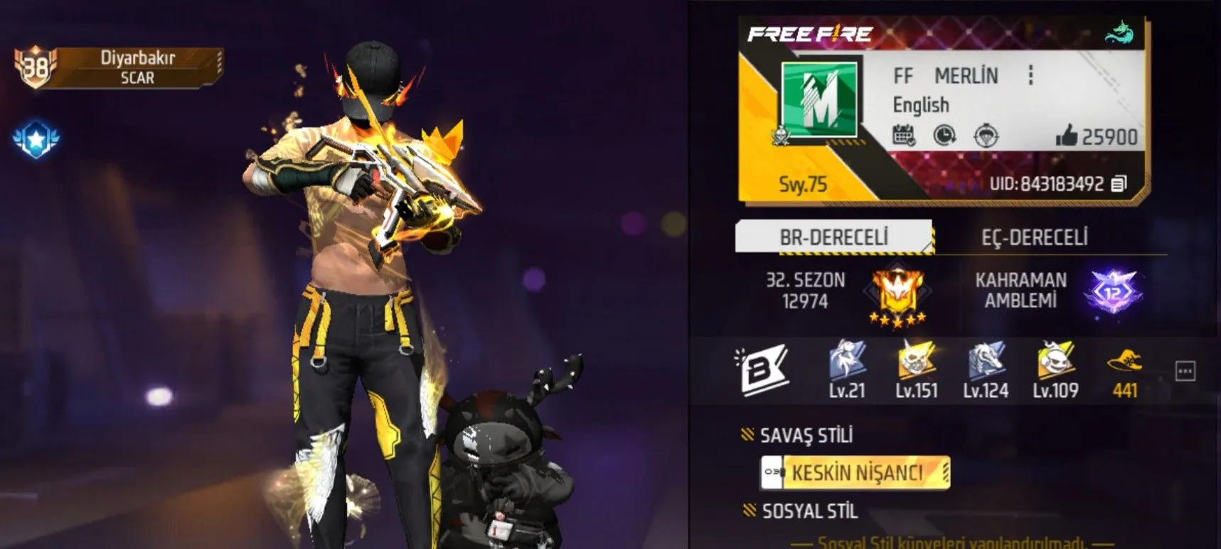 Kumpulan Foto Akun FF Sultan Paling Keren dan Terlengkap 9 Foto Akun FF Sultan