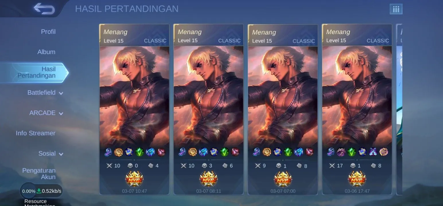 Kumpulan Foto Hasil Pertandingan ML Ter-GG dan Terlengkap 9 Foto Hasil Pertandingan ML