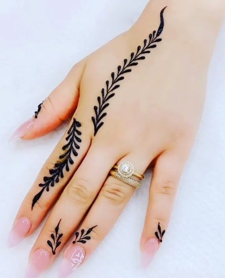 Kumpulan Foto Henna Simple Paling Mudah Terbagus dan Lengkap 18 Foto Henna Simple