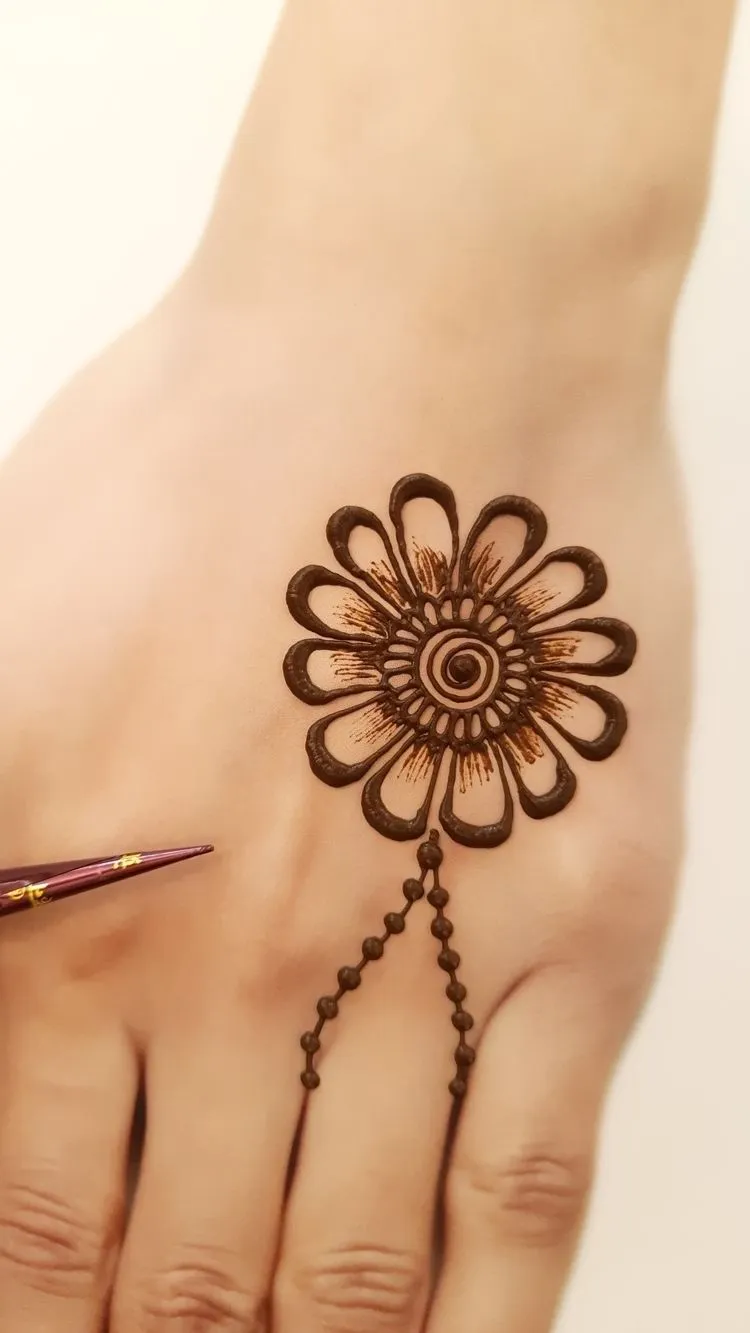 Kumpulan Foto Henna Simple Paling Mudah Terbagus dan Lengkap 2 Foto Henna Simple