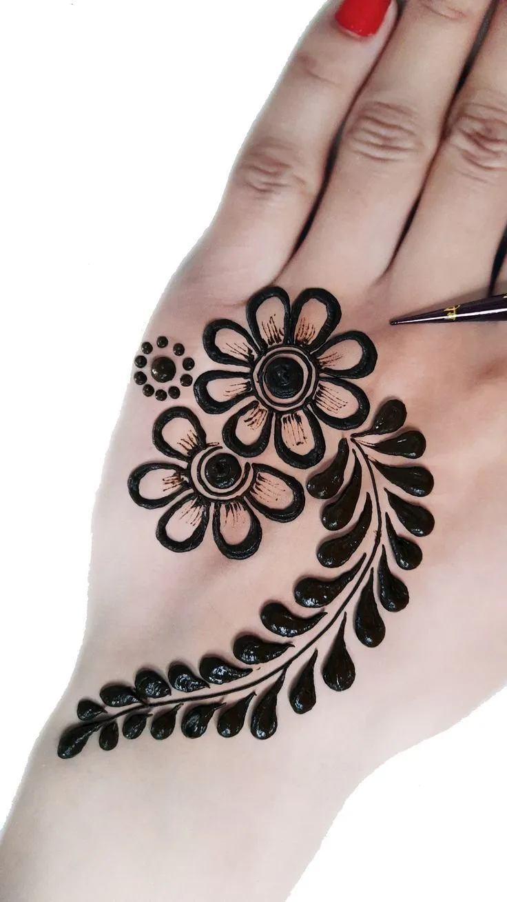 Kumpulan Foto Henna Simple Paling Mudah Terbagus dan Lengkap 25 Foto Henna Simple