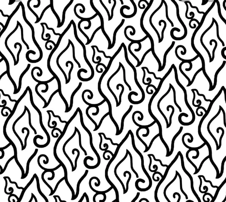 Kumpulan Gambar Batik Mudah Untuk Anak SD Bagus dan Terlengkap 15 Gambar Batik Mudah Untuk Anak SD