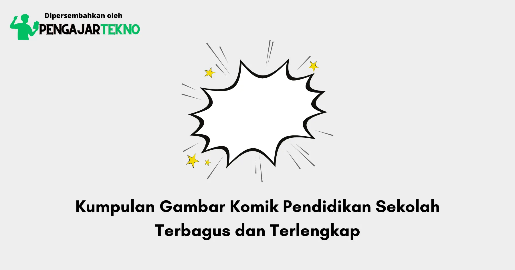 Gambar Komik Pendidikan Sekolah