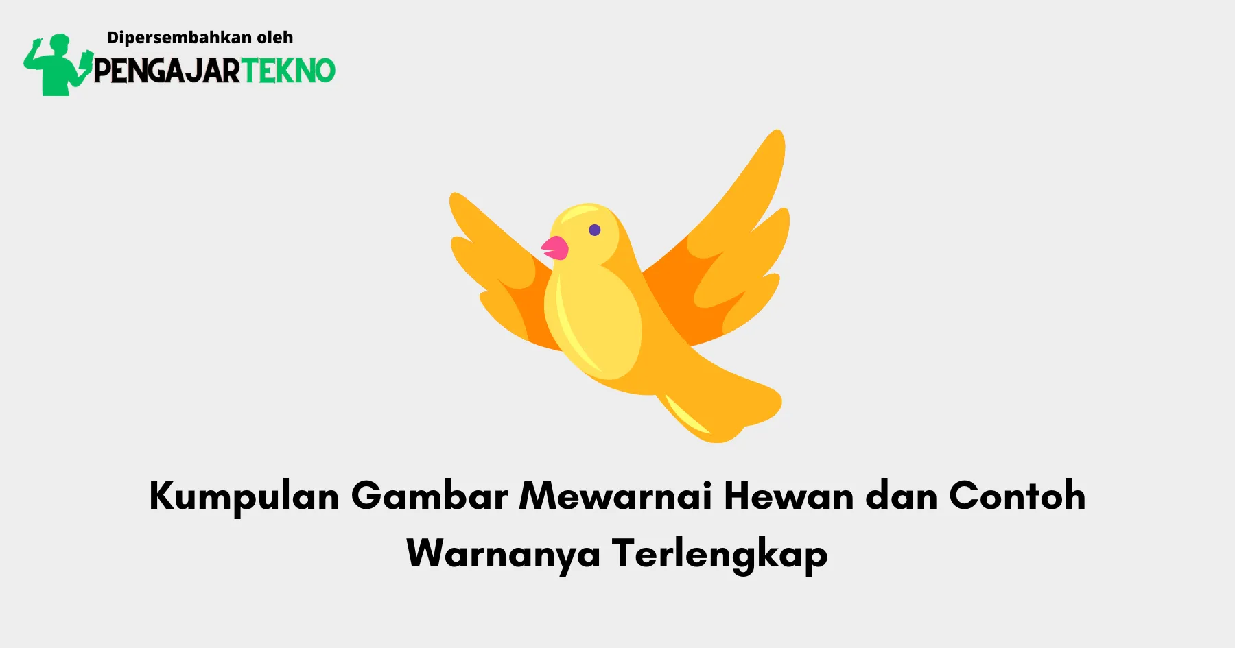 Gambar Mewarnai Hewan dan Contoh Warnanya