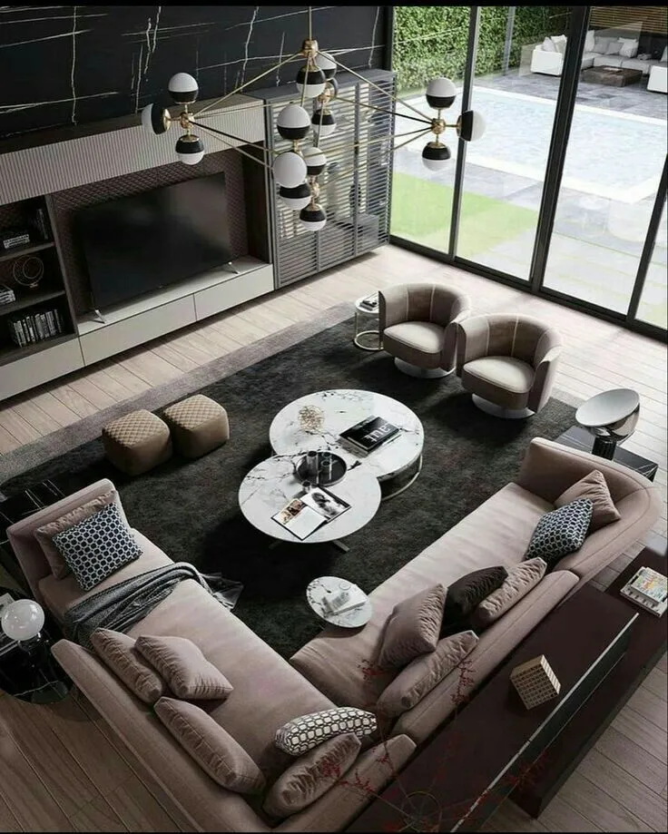 Interior Ruang Tamu Mewah Modern