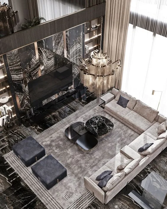 Interior Ruang Tamu Mewah Modern