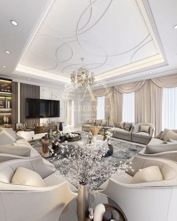 Interior Ruang Tamu Mewah Modern