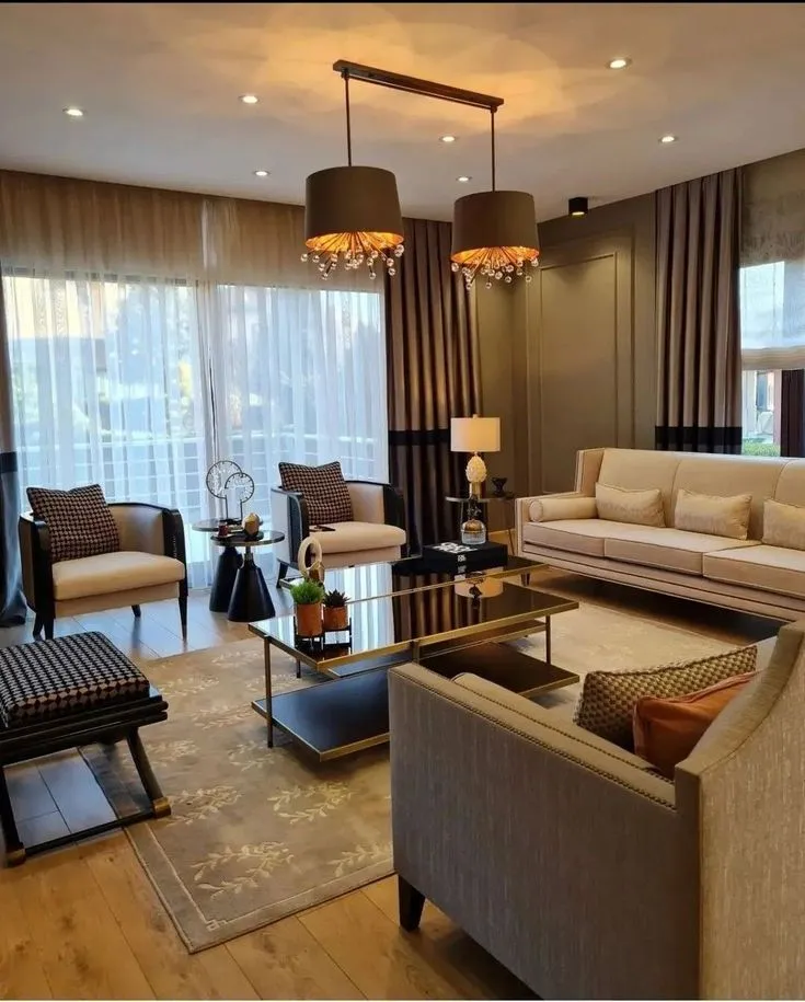 Interior Ruang Tamu Mewah Modern