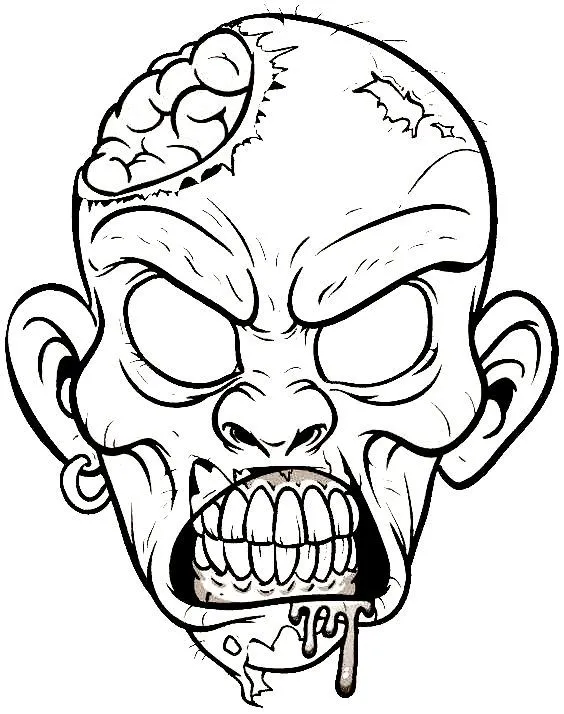 Gambar Grafiti Kartun Keren Hitam Putih