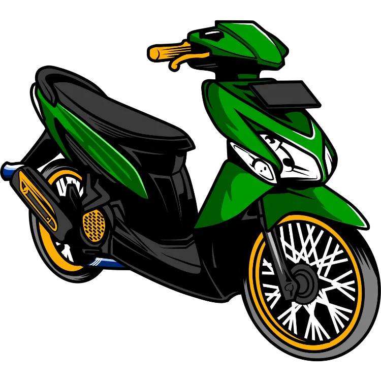 Kumpulan Gambar Motor Kartun Paling Bagus dan Terlengkap 18 Gambar Motor Kartun