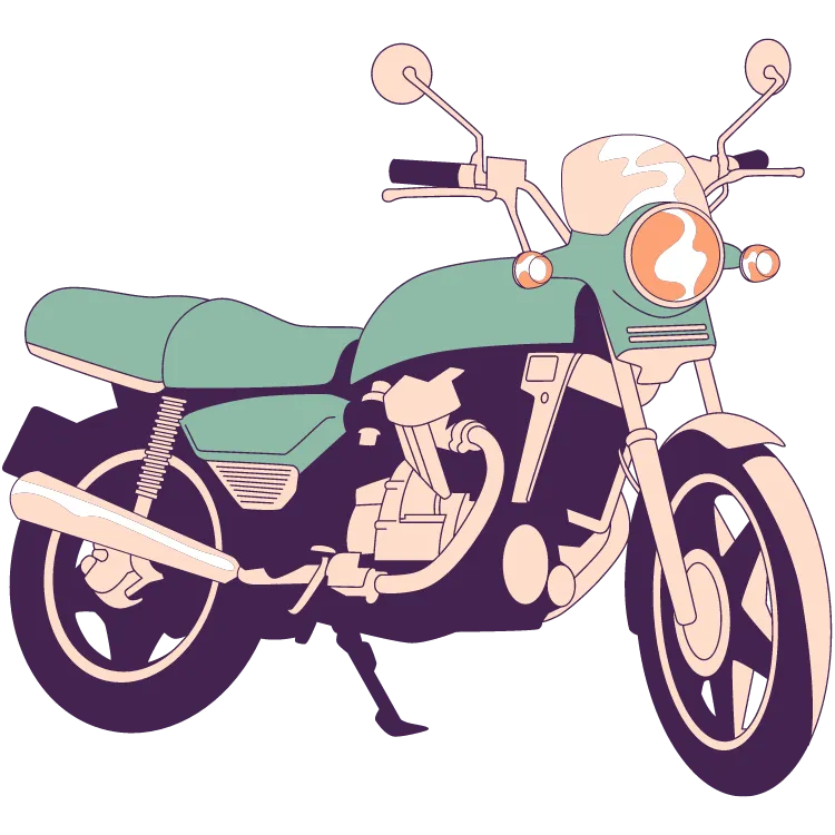 Kumpulan Gambar Motor Kartun Paling Bagus dan Terlengkap 26 Gambar Motor Kartun