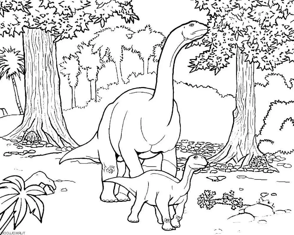 Mewarnai Dinosaurus