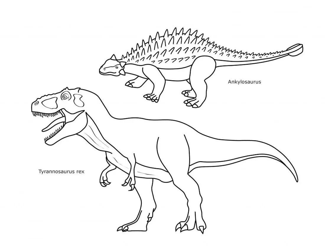 Mewarnai Dinosaurus