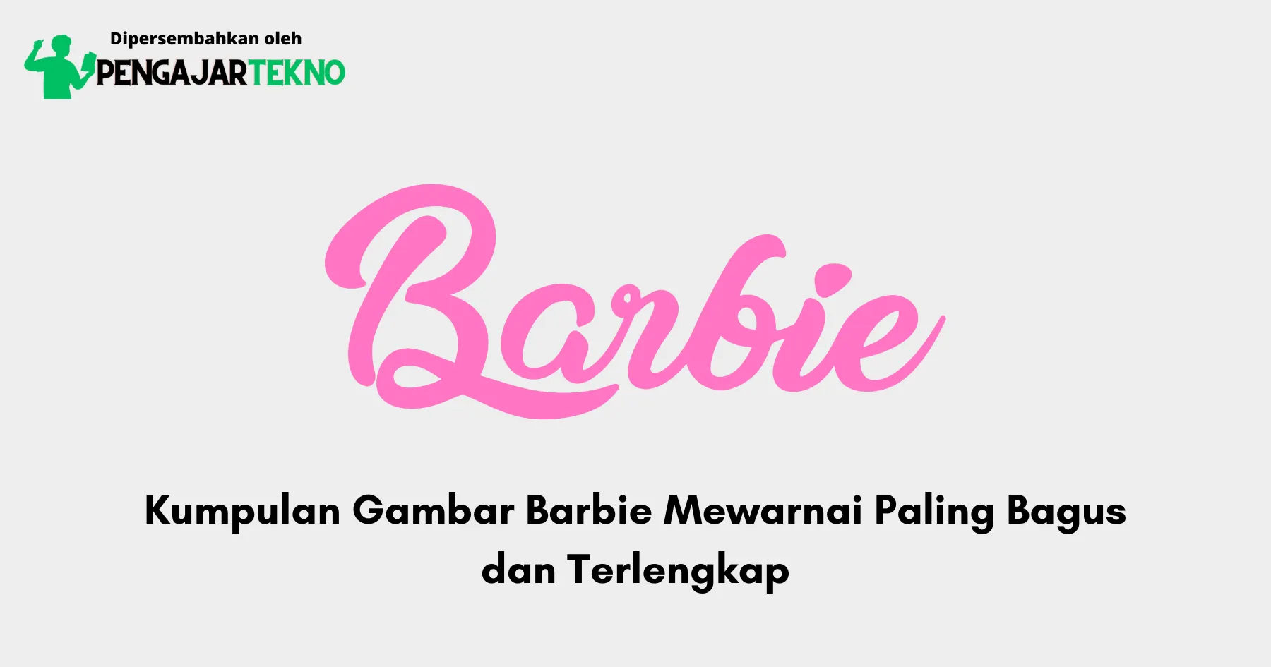 Gambar Barbie Mewarnai