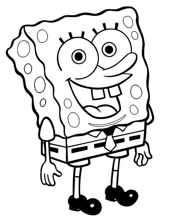 Kumpulan Gambar Mewarnai Spongebob Terbagus dan Terlengkap 8 Gambar Mewarnai Spongebob