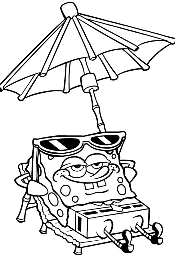 Kumpulan Gambar Mewarnai Spongebob Terbagus dan Terlengkap 26 Gambar Mewarnai Spongebob