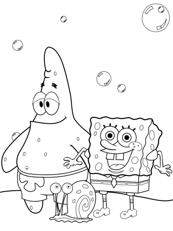 Kumpulan Gambar Mewarnai Spongebob Terbagus dan Terlengkap 25 Gambar Mewarnai Spongebob