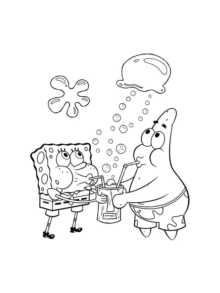 Kumpulan Gambar Mewarnai Spongebob Terbagus dan Terlengkap 24 Gambar Mewarnai Spongebob