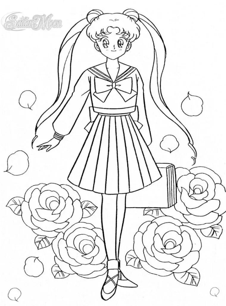 Kumpulan Mewarnai Gambar Sailor Moon Terbagus dan Terlengkap 30 Gambar Sailor Moon