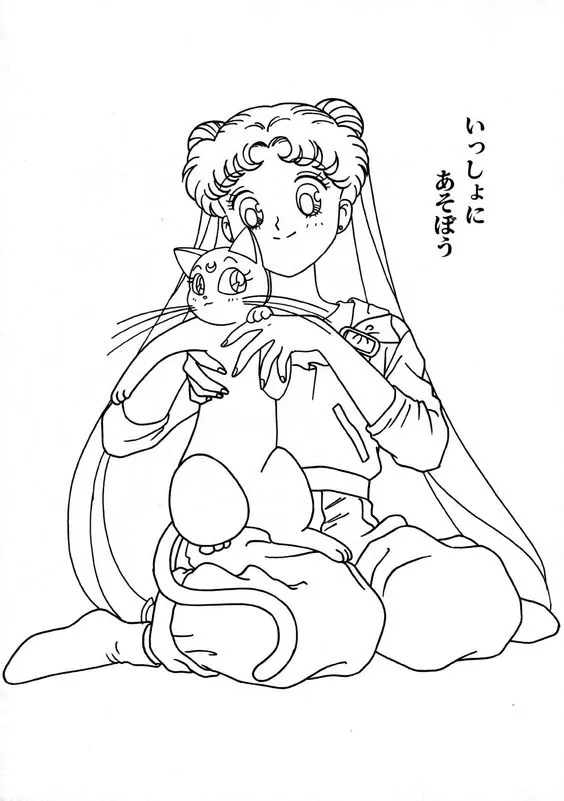 Kumpulan Mewarnai Gambar Sailor Moon Terbagus dan Terlengkap 18 Gambar Sailor Moon