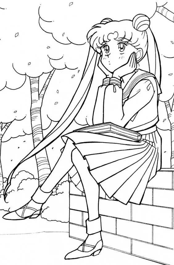 Kumpulan Mewarnai Gambar Sailor Moon Terbagus dan Terlengkap 14 Gambar Sailor Moon